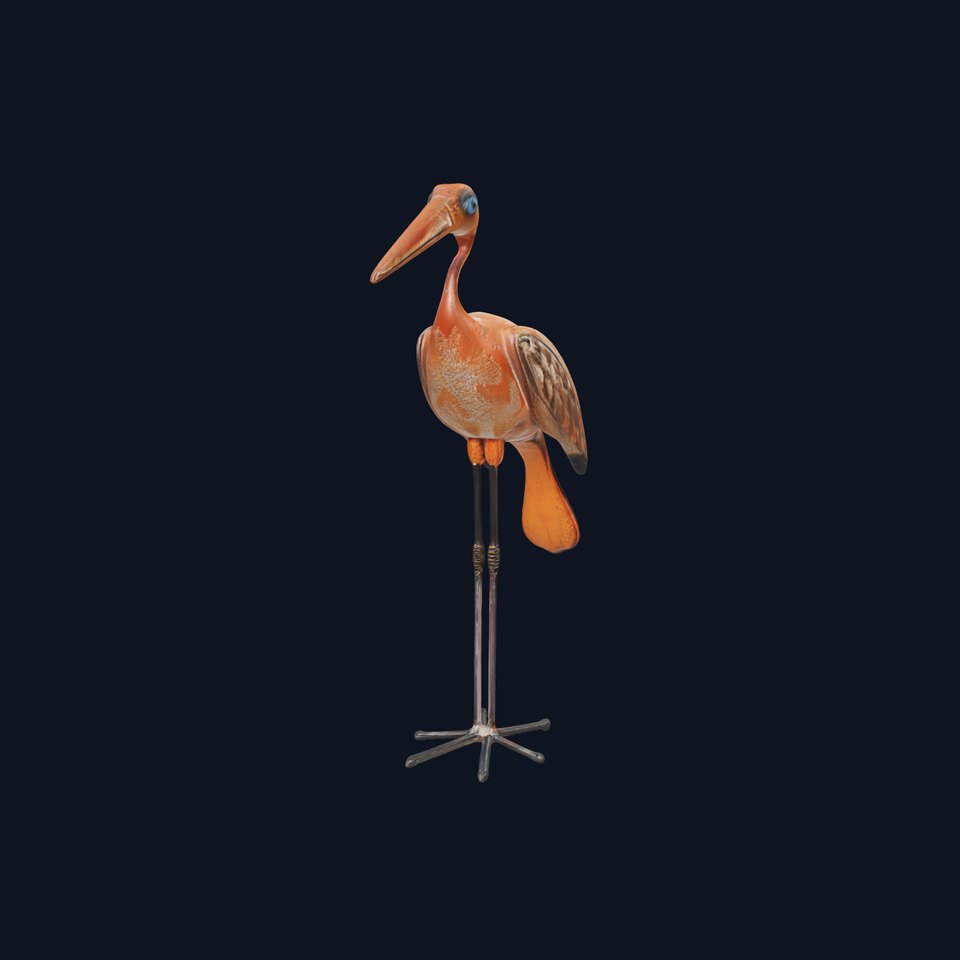 Bird Sculpture Model Pack with Detailed Textures